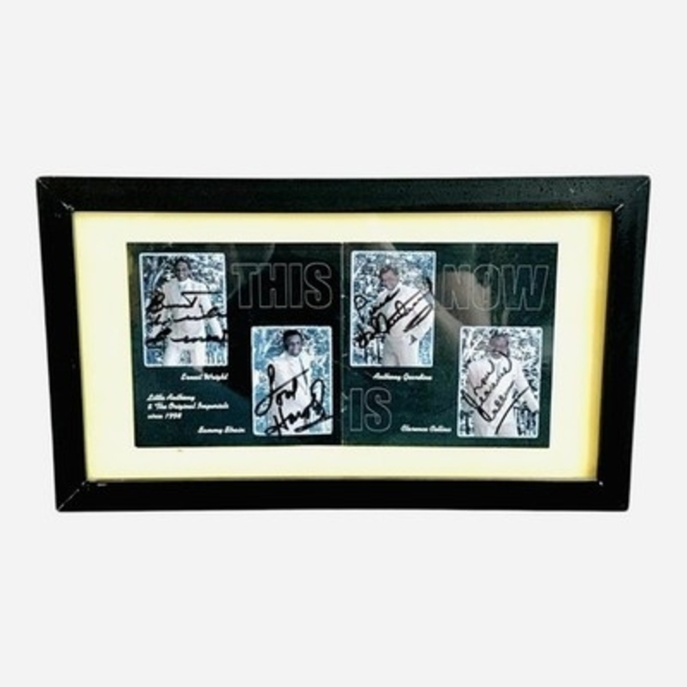Little Anthony & The Original Imperials Signed Framed Photos